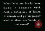 Image of Camels in Muslim lands of  Eurasia and Africa Middle East, 1936, second 52 stock footage video 65675072698