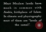 Image of Camels in Muslim lands of  Eurasia and Africa Middle East, 1936, second 53 stock footage video 65675072698