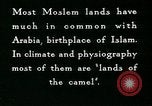 Image of Camels in Muslim lands of  Eurasia and Africa Middle East, 1936, second 58 stock footage video 65675072698