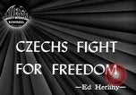 Image of Czechoslovakians revolt against German occupation Prague Czechoslovakia, 1945, second 4 stock footage video 65675072720