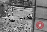 Image of Czechoslovakians revolt against German occupation Prague Czechoslovakia, 1945, second 55 stock footage video 65675072720