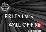 Image of fire wall off English coast to prevent German invasion United Kingdom, 1945, second 3 stock footage video 65675072721