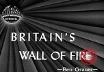 Image of fire wall off English coast to prevent German invasion United Kingdom, 1945, second 4 stock footage video 65675072721
