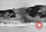 Image of fire wall off English coast to prevent German invasion United Kingdom, 1945, second 16 stock footage video 65675072721