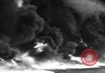 Image of fire wall off English coast to prevent German invasion United Kingdom, 1945, second 21 stock footage video 65675072721