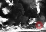 Image of fire wall off English coast to prevent German invasion United Kingdom, 1945, second 22 stock footage video 65675072721