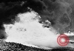 Image of fire wall off English coast to prevent German invasion United Kingdom, 1945, second 43 stock footage video 65675072721