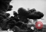 Image of fire wall off English coast to prevent German invasion United Kingdom, 1945, second 59 stock footage video 65675072721