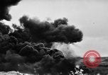 Image of fire wall off English coast to prevent German invasion United Kingdom, 1945, second 60 stock footage video 65675072721
