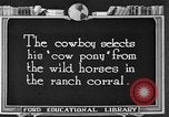 Image ranch United States USA, 1922, de la seconde 17 séquences d'archives historiques vidéo 65675072782