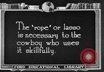 Image cowboy United States USA, 1922, de la seconde 36 séquences d'archives historiques vidéo 65675072783