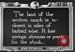 Image ranch United States USA, 1922, de la seconde 4 séquences d'archives historiques vidéo 65675072784