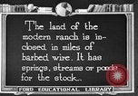 Image ranch United States USA, 1922, de la seconde 6 séquences d'archives historiques vidéo 65675072784