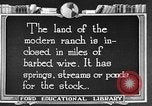 Image ranch United States USA, 1922, de la seconde 10 séquences d'archives historiques vidéo 65675072784