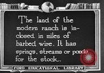 Image ranch United States USA, 1922, de la seconde 11 séquences d'archives historiques vidéo 65675072784