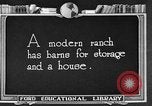 Image ranch United States USA, 1922, de la seconde 49 séquences d'archives historiques vidéo 65675072784