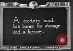 Image ranch United States USA, 1922, de la seconde 51 séquences d'archives historiques vidéo 65675072784