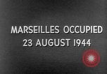 Immagine di Operazione Dragoon nella seconda guerra mondiale Marsiglia Francia, 1944, secondo 3 filmato di repertorio 65675072835