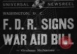 Image of Franklin Roosevelt Washington DC USA, 1941, second 1 stock footage video 65675072848