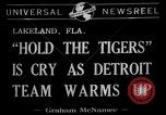 Immagine di Detroit Tigers squadra di baseball Spring Training Lakeland Florida USA, 1941, secondo 4 filmato di repertorio 65675072851