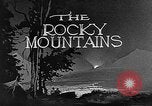 Standbild Rocky Mountains Pikes Peak Colorado USA, 1922, aus Sekunde 18 historischem Filmmaterial Videoclip 65675072884