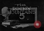 Standbild Rocky Mountains Pikes Peak Colorado USA, 1922, aus Sekunde 22 historischem Filmmaterial Videoclip 65675072884
