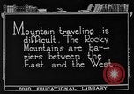 Standbild Rocky Mountains Rocky Mountains United States USA, 1922, aus Sekunde 3 historischem Filmmaterial Videoclip 65675072885