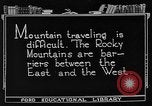 Standbild Rocky Mountains Rocky Mountains United States USA, 1922, aus Sekunde 4 historischem Filmmaterial Videoclip 65675072885