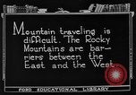 Standbild Rocky Mountains Rocky Mountains United States USA, 1922, aus Sekunde 5 historischem Filmmaterial Videoclip 65675072885