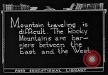 Standbild Rocky Mountains Rocky Mountains United States USA, 1922, aus Sekunde 6 historischem Filmmaterial Videoclip 65675072885