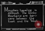 Standbild Rocky Mountains Rocky Mountains United States USA, 1922, aus Sekunde 7 historischem Filmmaterial Videoclip 65675072885