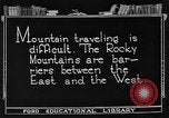 Standbild Rocky Mountains Rocky Mountains United States USA, 1922, aus Sekunde 8 historischem Filmmaterial Videoclip 65675072885