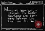 Standbild Rocky Mountains Rocky Mountains United States USA, 1922, aus Sekunde 9 historischem Filmmaterial Videoclip 65675072885