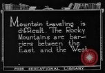 Standbild Rocky Mountains Rocky Mountains United States USA, 1922, aus Sekunde 10 historischem Filmmaterial Videoclip 65675072885
