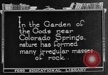 Standbild Der Garten der Götter Colorado Springs Colorado USA, 1922, aus Sekunde 6 historischem Filmmaterial Videoclip 65675072886