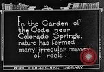 Standbild Der Garten der Götter Colorado Springs Colorado USA, 1922, aus Sekunde 8 historischem Filmmaterial Videoclip 65675072886