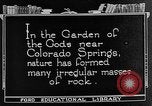 Standbild Der Garten der Götter Colorado Springs Colorado USA, 1922, aus Sekunde 11 historischem Filmmaterial Videoclip 65675072886