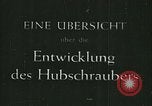 Standbild Fa 223 Hubschrauber Deutschland, 1942, aus Sekunde 1 historischem Filmmaterial Videoclip 65675072916