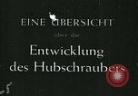 Standbild Fa 223 Hubschrauber Deutschland, 1942, aus Sekunde 6 historischem Filmmaterial Videoclip 65675072916