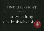 Standbild Fa 223 Hubschrauber Deutschland, 1942, aus Sekunde 11 historischem Filmmaterial Videoclip 65675072916