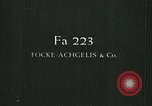 Standbild Fa 223 Hubschrauber Deutschland, 1942, aus Sekunde 12 historischem Filmmaterial Videoclip 65675072916