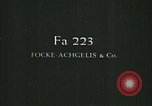 Standbild Fa 223 Hubschrauber Deutschland, 1942, aus Sekunde 13 historischem Filmmaterial Videoclip 65675072916