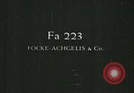 Standbild Fa 223 Hubschrauber Deutschland, 1942, aus Sekunde 14 historischem Filmmaterial Videoclip 65675072916