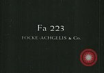 Standbild Fa 223 Hubschrauber Deutschland, 1942, aus Sekunde 17 historischem Filmmaterial Videoclip 65675072916