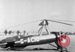 Image of Views of Cierva C30 Autogiro (G-ACIO)  Philadelphia Pennsylvania USA, 1935, second 4 stock footage video 65675072925