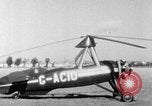 Image of Views of Cierva C30 Autogiro (G-ACIO)  Philadelphia Pennsylvania USA, 1935, second 7 stock footage video 65675072925