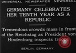 Immagine di Decimo Giorno della Repubblica celebrazione Berlino Germania, 1929, secondo 1 filmato di repertorio 65675072928