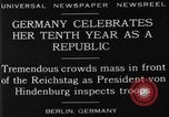 Immagine di Decimo Giorno della Repubblica celebrazione Berlino Germania, 1929, secondo 7 filmato di repertorio 65675072928