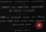 Image of ZMC-2 airship Detroit Michigan USA, 1929, second 8 stock footage video 65675072929