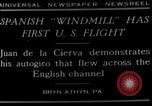 Image vol d'autogyres Bryn Athyn Pennsylvania USA, 1929, de la seconde 3 séquences d'archives historiques vidéo 65675072932